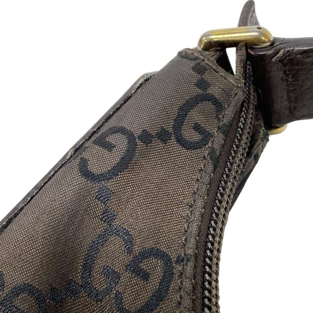 Gucci Interlocking G/GG Shoulder Bag 257292 Dark Brown Black Jacquard Leather - Picture 14 of 15